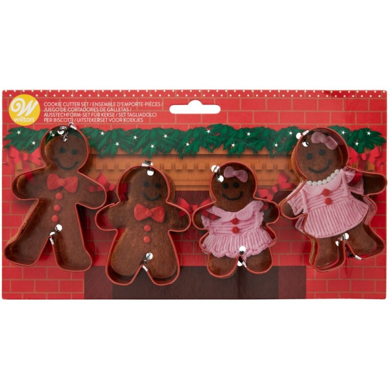 Set 4 Tagliapasta Gingerbread Family