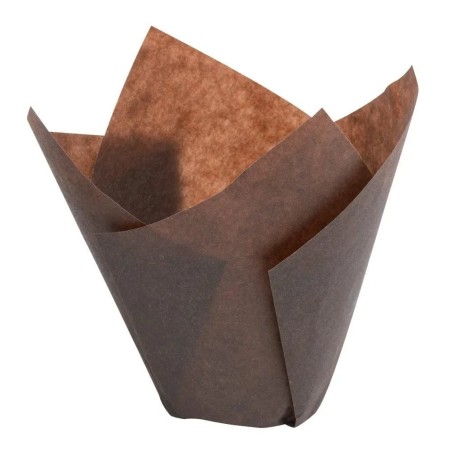 24 Pirottini Tulip Cup Marrone 5x9,5 cm