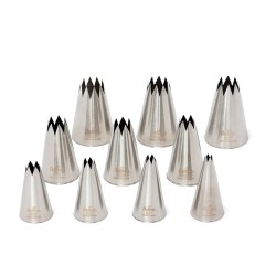 Set 10 Cornetti A Stella Per Sac A Poche