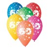 Palloncini in lattice colorati 60° compleanno 12 pz
