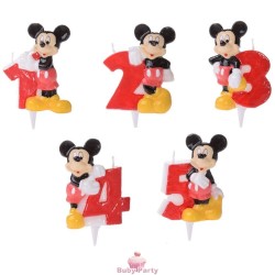 Candela Numerale Topolino Disney Per Torta Di Compleanno