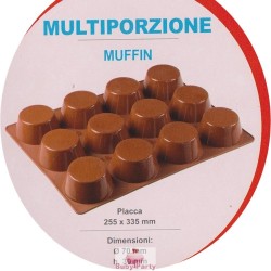 Stampo Silicone Per Muffin 12 Cavità Pavoni