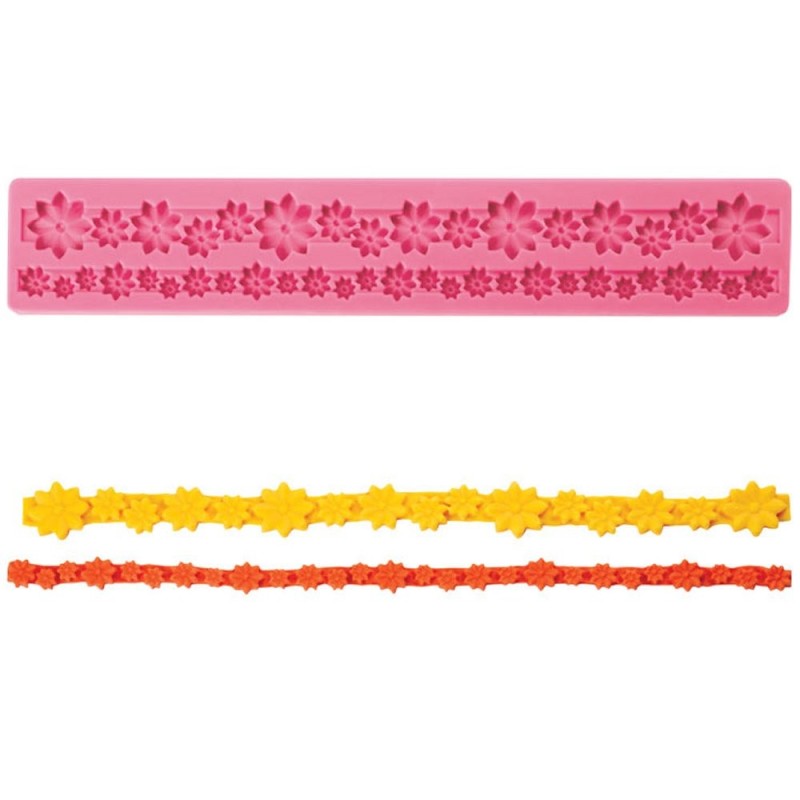 Stampo Silicone Bordure Fiori