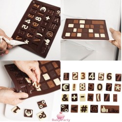 Stampo in silicone per numeri di cioccolato Pavoni