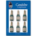 6 Candeline Torta Forma Bottiglia Champagne Magic Party