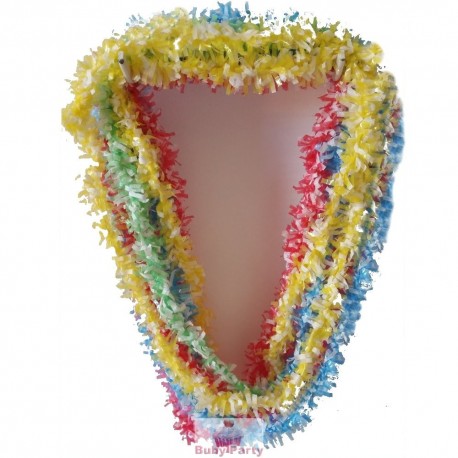10 Collane Hawaiane Colorate Sottili In Pvc Per Feste