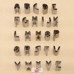 26 Tagliapasta Lettere Alfabeto In Acciaio Per Pasta Di Zucchero Modecor