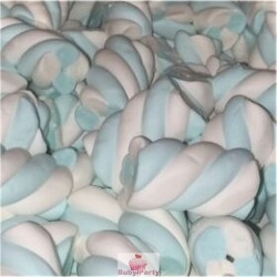 Marshmallow Estruso Treccia Bianco E Azzurro 1 kg Bulgari