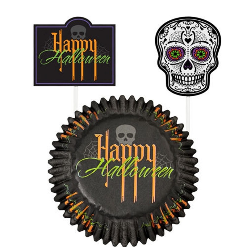 Set Halloween per muffin con pick 24