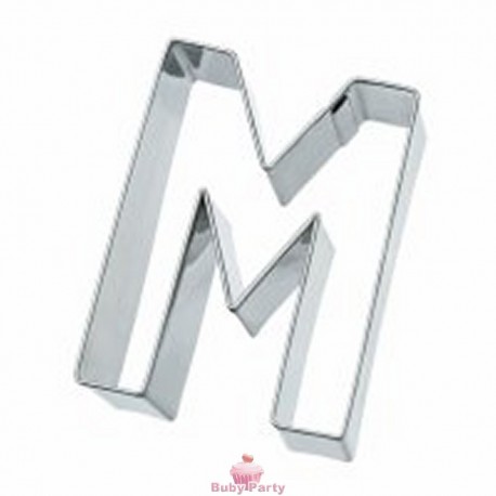 Tagliapasta lettera M in metallo 6 cm Birkmann