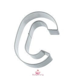 Tagliapasta lettera C in metallo 6 cm Birkmann