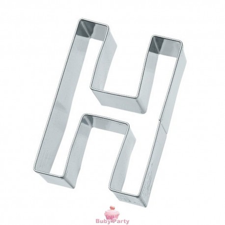 Tagliapasta lettera H in metallo 6 cm Birkmann