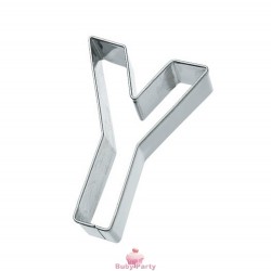 Tagliapasta lettera Y in metallo 6 cm Birkmann