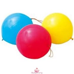 5 Palloncini Colorati In Lattice Con Elastico Punch Ball
