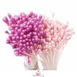Pistilli per fiori Decora viola e rosa perlato 288 pz