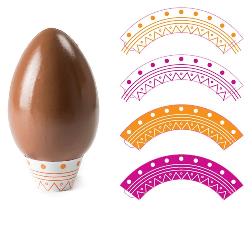 16 Basi per uova di cioccolato da 350 a 500 gr Decora