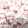 Marshmallow estruso treccia bianco e rosa 1 kg Bulgari