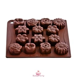 Stampo in silicone per cioccolatini forma Fiori Pavoni