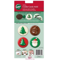 Stampo per cioccolatini albero e Babbo Natale Wilton
