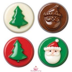 Stampo per cioccolatini albero e Babbo Natale Wilton