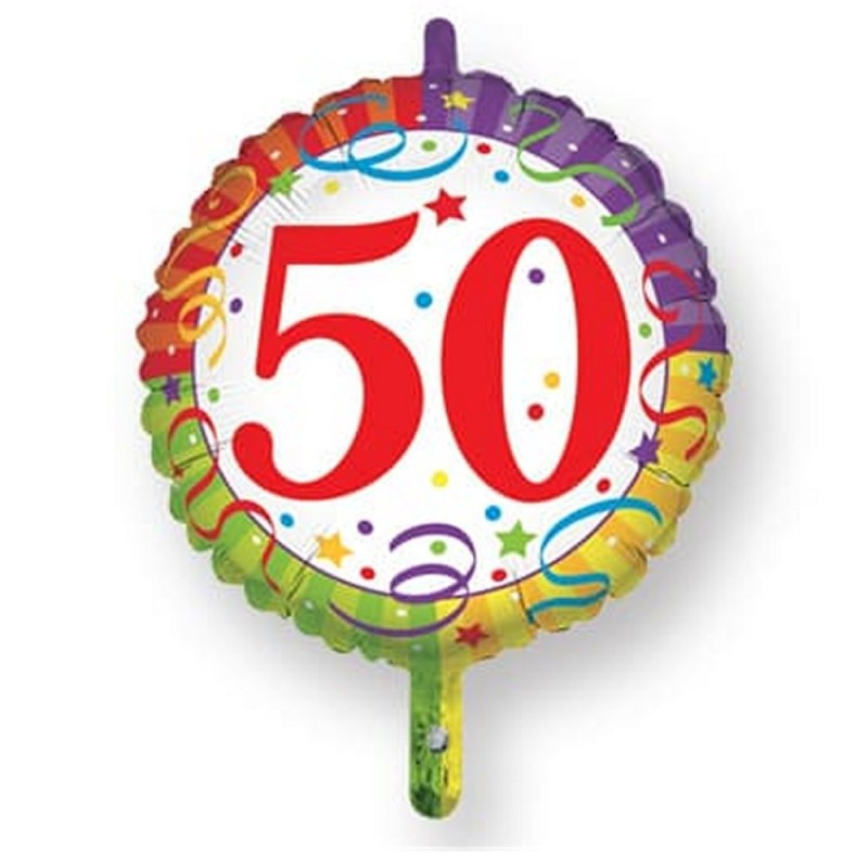 Palloncino Mylar 50 Compleanno Ø 45 cm Magic Party