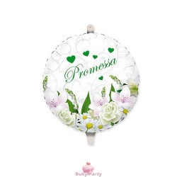 Palloncino Promessa Matrimonio Bouquet In Mylar Ø 45 cm Big Party