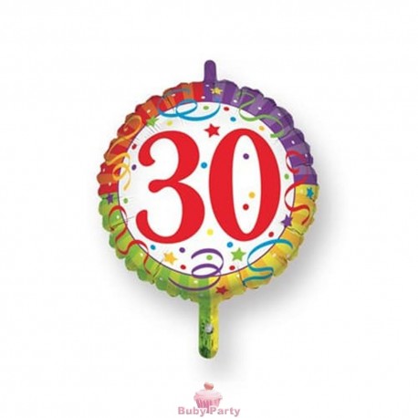 Palloncino Mylar 30 Compleanno Ø 45 cm Magic Party