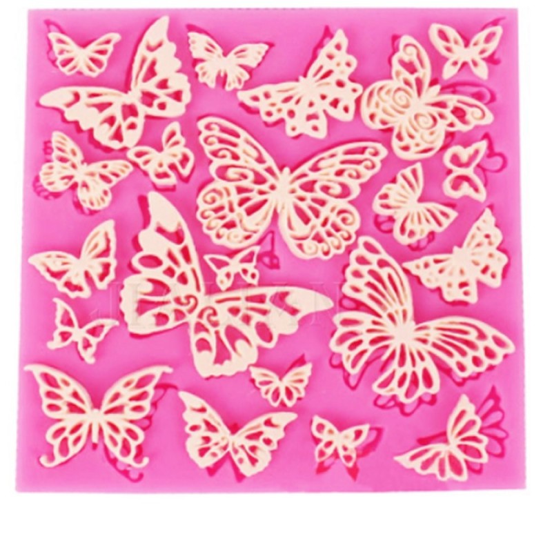 Stampo In Silicone Farfalle In Pizzo Sweet Lace
