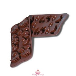 Stampo In Silicone Per Cioccolatini Pasquali Uovo Coniglio Papero Silikomart