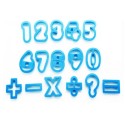 Set 15 Tagliapasta In Plastica Numeri E Simboli