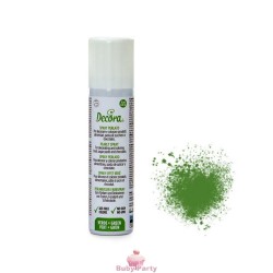 Spray Alimentare Perlato Verde 75 ml Decora