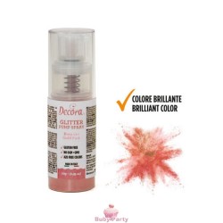 Spray Colorante Pump Glitterato Rosa Gold 10g Decora