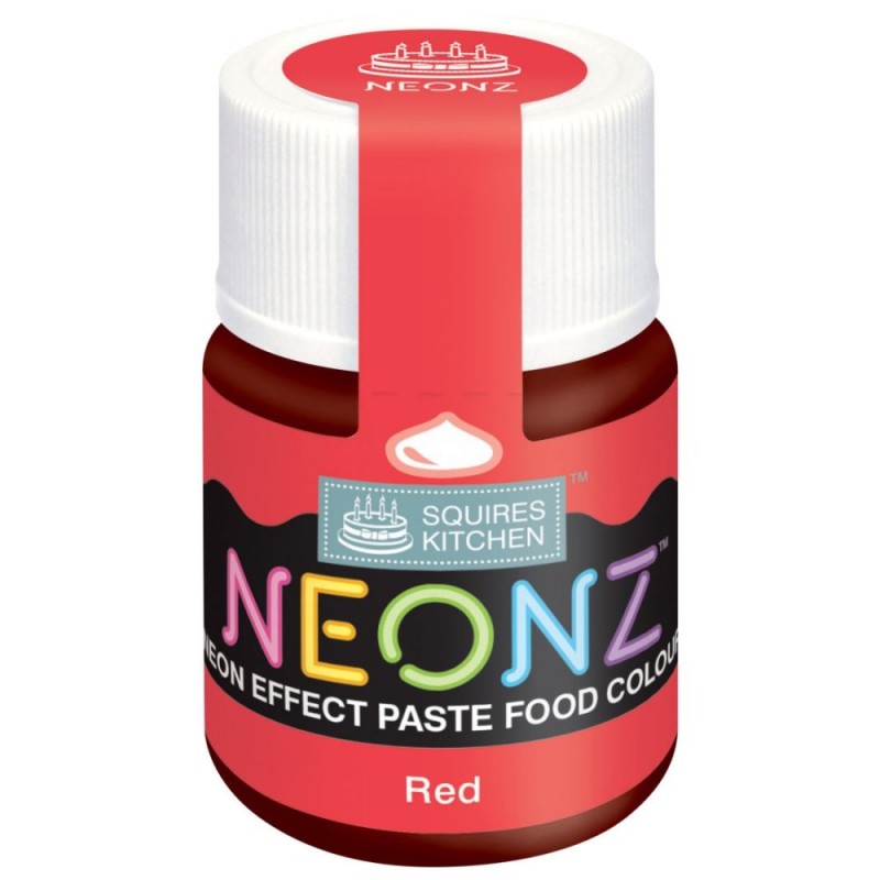 Colorante Alimentare Rosso Effetto Neon 20g Squires Kitchen