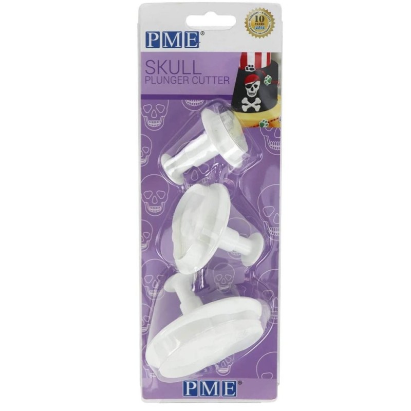 Set 3 Stampi Ad Espulsione Teschio Halloween PME