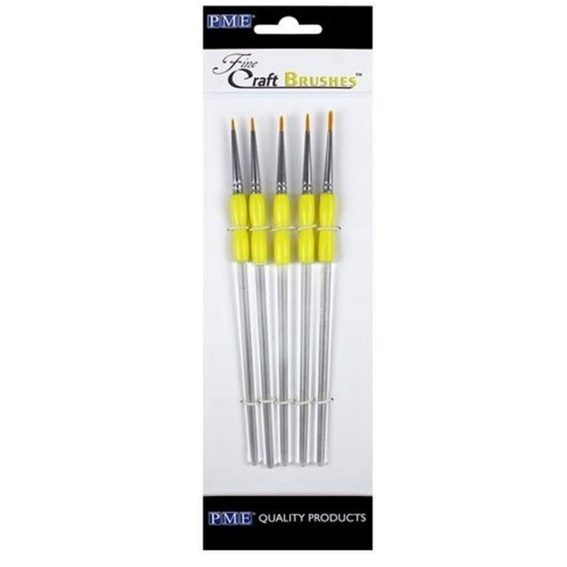 Set 5 Pennelli Professionali Punta Sottile Craft Brushes PME