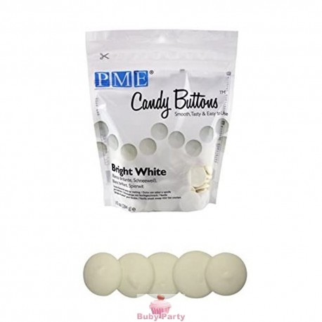 Candy Buttons Vanigliato Bianco Brillante 284g PME