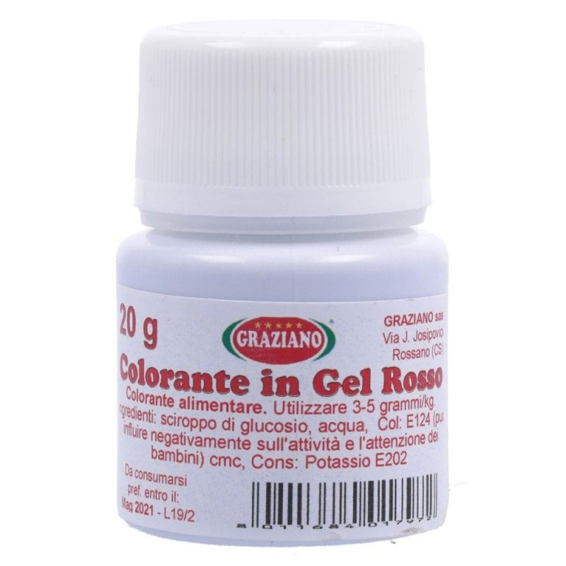 Colorante Alimentare In Gel Rosso 20g